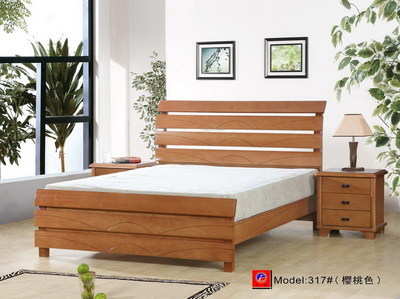 【龍翔品牌實木床 前鋒DT8317 現(xiàn)代簡約橡膠木雙人床 批發(fā) 出廠價】價格,廠家,圖片,床類,合肥新站區(qū)好伙伴家具經營部-